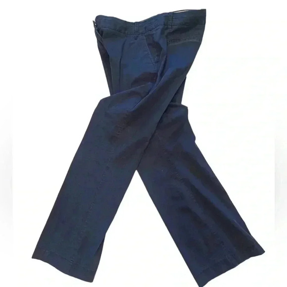 J. Crew Stretch City Fit Blue Bootcut  Pants Size 10R - Picture 2 of 8